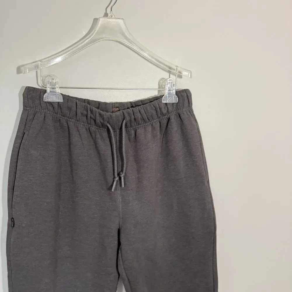 Rudis Wrestling Fleece Lined Thick Joggers Drawstring Waist Size L Gray New